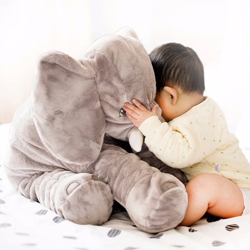 plush elephant pillow toy